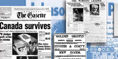 ProQuest Historical Newspapers™ Canadian Newspapers